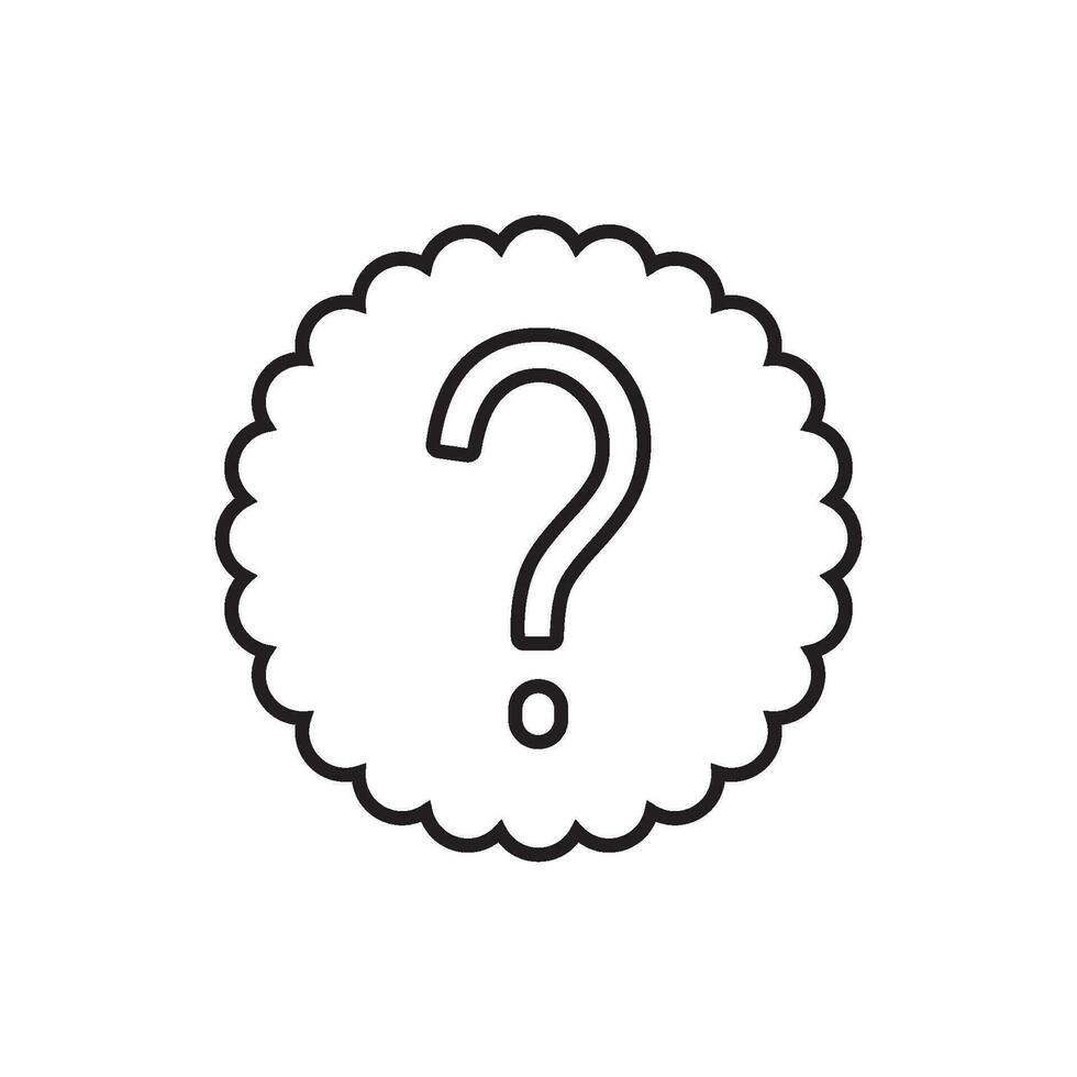 27134009 Vraagteken Pictogram Vector